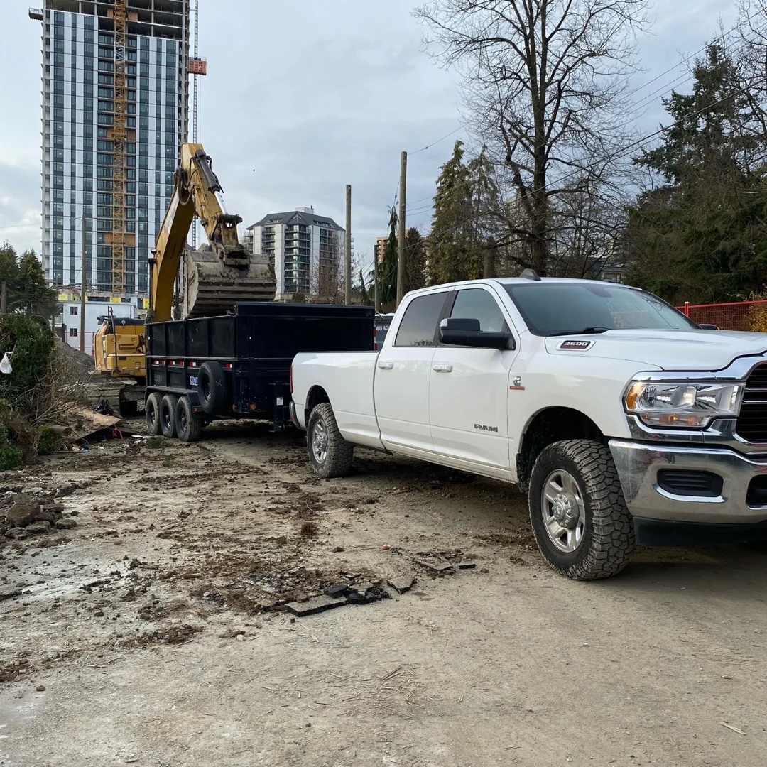 Disposal and haul away with dump truck